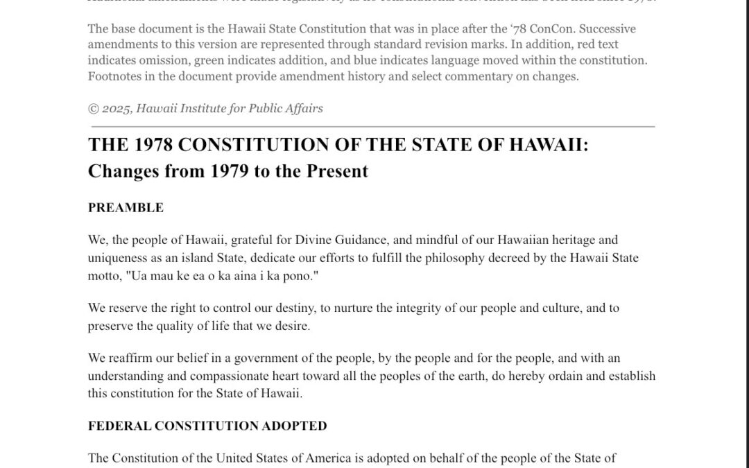 Evolving Constitution Series Part 3, 1979-2025 (2025)